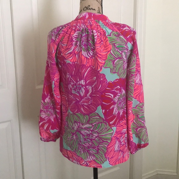 Lilly Pulitzer Silk Elsa Top - Picture 2 of 5